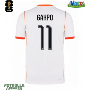 Nederländerna Cody Gakpo #11 Bortatröja VM 2026 Kortärmad